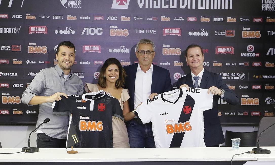 Banco BMG é patrocinador máster do Vasco desde março de 2019