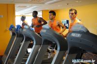 Jogadores do Vasco em treino regenerativo