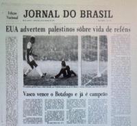 Capa do 

Jornal do Brasil de 18 de setembro de 1970