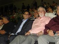 O presidente da Suderj, Everardo, ao lado do vice-presidente geral do Vasco, Antonio Peralta.