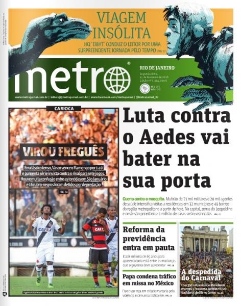 De 10 jornais cariocas, só 2 põem na manchete que gol do título do Urubu  foi irregular; confira repercussão - NETVASCO