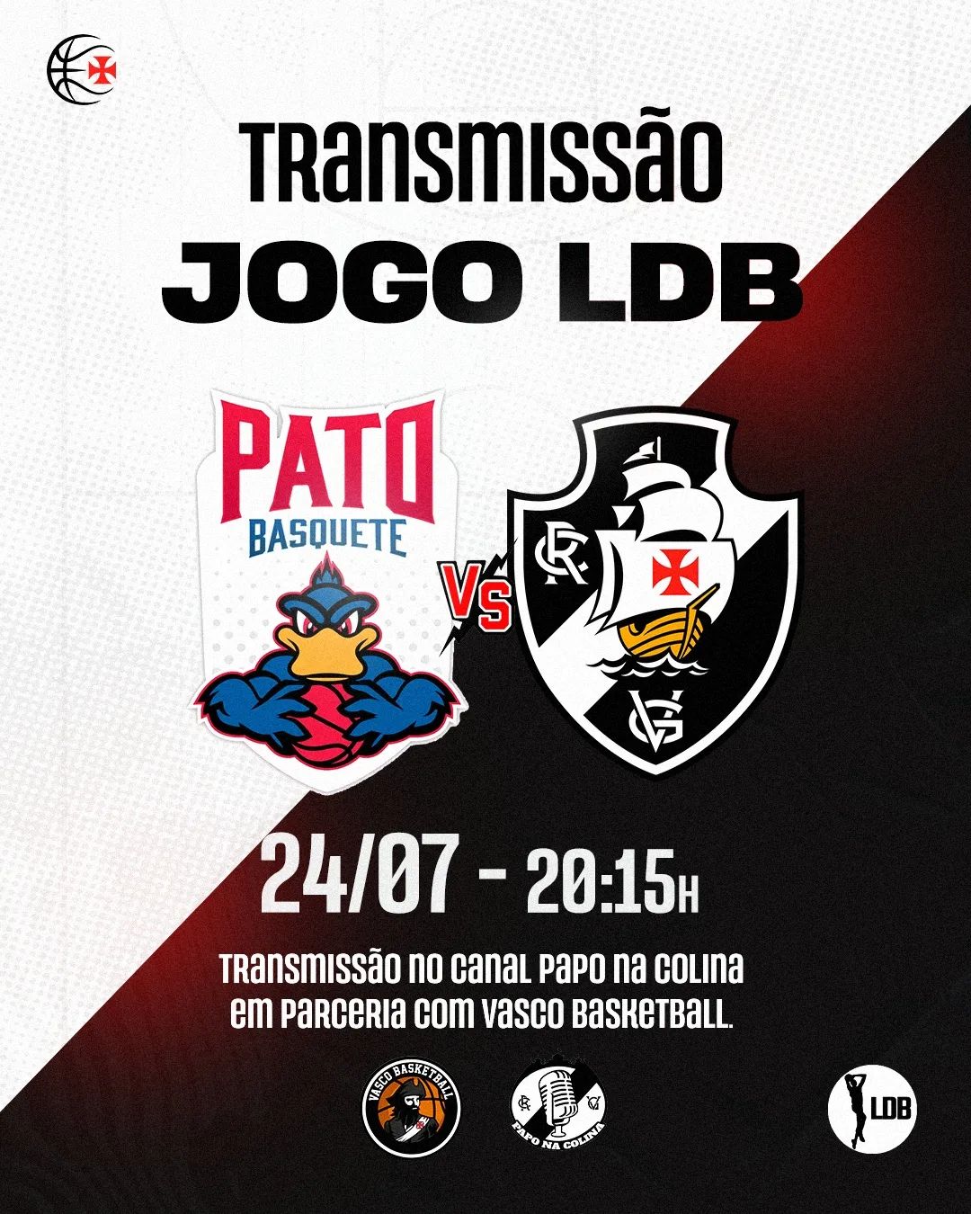 Basquete Base: Vasco enfrenta o Jequiá neste sábado às 10h pelo Carioca  Sub-14