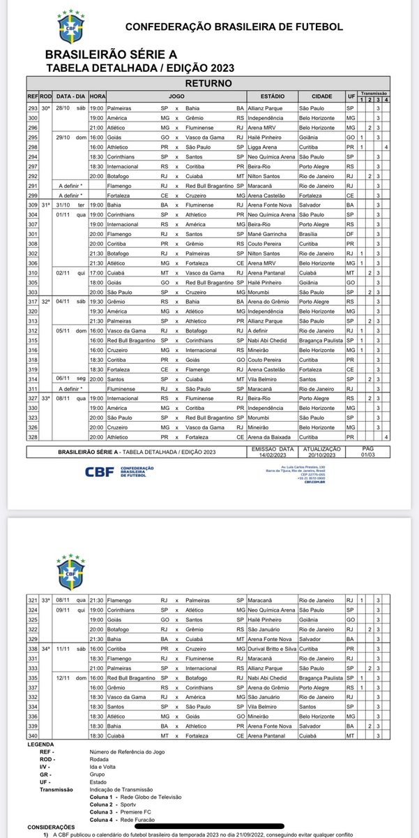 Tabela de jogos do Vasco no Campeonato Brasileiro 2023: Veja todos os jogos  do Vascão no 2° Turno 