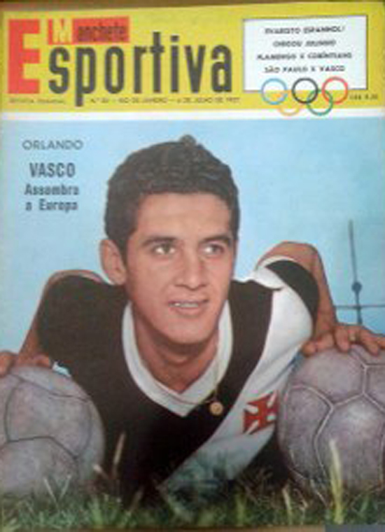 Orlando em capa da Revista Manchete Esportiva, 85, de 1957
